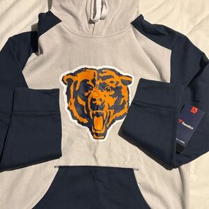 Fanatics Navy and Gray Chicago Bears Hoodie NWT
